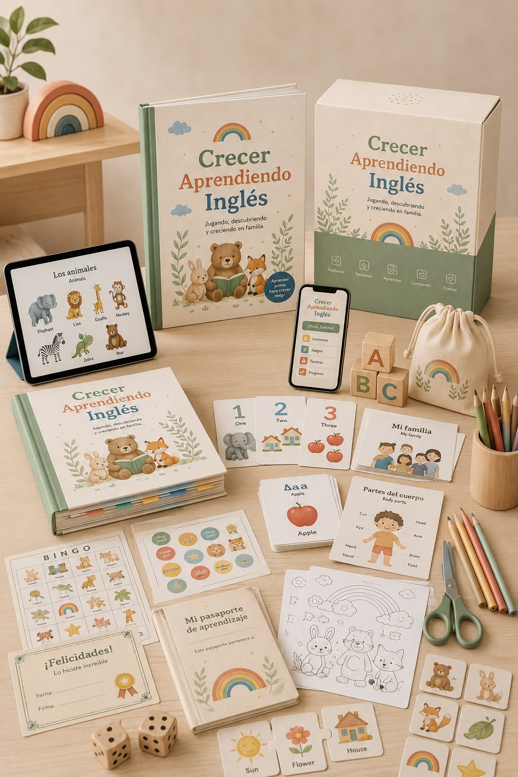 Manual Crecer Aprendiendo Inglés + 4 Bonos de Regalo